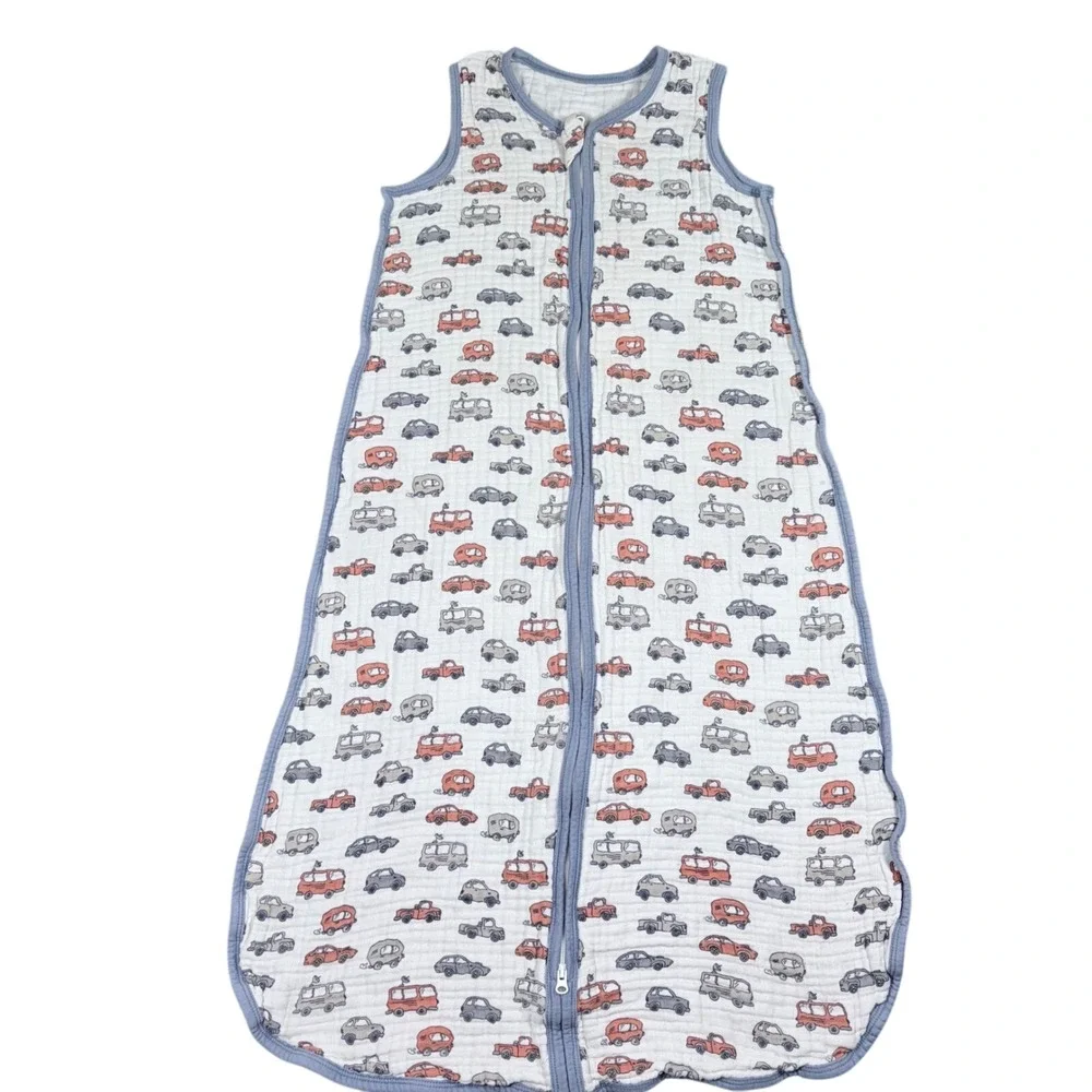Tado Muslin Organic Cotton Sleeping Sack XL Car Print Wearable Blanket 39